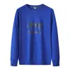 Sudadera de cuello redondo para hombre Estilo coreano juvenil Holgada Talla grande Deportes al aire libre Casual Jersey de manga larga Camiseta interior Multicolores