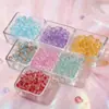 Cuentas de Vidrio de Cristal Imitación Transparentes de 8 mm, Bloqueo de Color Dopamina, Sueltas para Accesorios de Joyería DIY, Materiales para Pulseras de Cuentas
