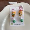 Dibujos Animados Lindo Navidad Clip para la Oreja Niña Aretes Combinables Sin Aretes para Ancianos Alce Niños Joyería para Bebé