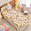 Colchoneta de Algodón Gruesa de Dibujos Animados para Siesta Infantil Cama de Empalme para Bebé Colchoneta para Cama