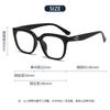 1280 nuevas gafas ópticas TR90 de estilo europeo y americano con montura de ojo de gato, montura negra, gafas planas lisas rojas con protección contra la luz azul.