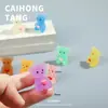 Nuevo Dibujo Animado de Gran Venta Luminoso 3D DIY de Resina con Forma de Corazón Oso Mini Lindo y Adorable Juguete Adorno