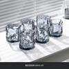 Juego de tazas de vidrio retorcidas para beber, para el hogar, la sala de estar, la taza de té familiar con un alto sentido de hospitalidad y alto valor.