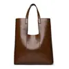 Bolsa Tote Atacado Transfronteiriça Outono e Inverno Novo Estilo Bolsa de Ombro Feminina Casual Grande Capacidade Bolsa de Mão para o Dia a Dia para Mulheres