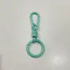 Anel de Rebote Colorido Estilo Respiração Chaveiro de Cor Sólida Simples Liga de Zinco Mosquetão Transfronteiriço para Carro Chaveiro