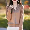 Otoño 2026 Nuevo Estilo Lana Fina Prendas de Punto para Mujer Suéter Pulóver de Cuello en V Tachonado con Pedrería Camisa de Manga Larga Base
