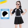 Traje de baño para niños, traje de entrenamiento de natación para niños y niñas, mismo tejido suave de secado rápido, traje de baño de una pieza, venta al por mayor