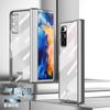Para Capa de Celular Xiaomi Mix Fold Capa Protetora Dobrável Cor Sólida Galvanizada Transparente Capa Resistente a Quedas Cobertura Total Hinge 5G