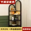 Armario de esquina de madera maciza para sala de estar, pequeño apartamento, estantería de piso, armario triangular de ratán negro retro, estante de almacenamiento móvil para dormitorio