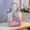 Bolso Premium, Bolso Tote Portátil para el Trabajo y Salidas, Bolso Tejido de Gran Capacidad, Bolso Cuadrado Pequeño para Viajes Diarios, Bolsa de Almacenamiento