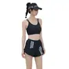 Nuevo Traje de Baño Dividido de Dos Piezas Estudiante Deportivo Cubre Vientre Delgado Conservador para Mujer Traje de Baño para Vacaciones en Aguas Termales