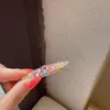 Pinza Larga de Pato Exquisita con Pedrería Coreana, Pasador de Moda y Elegante, Dulce Accesorio para el Cabello para Flequillo y Cabello Lateral