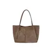 Bolsa de ombro única elegante e casual para mulheres, novo modelo 2026, grande capacidade, bolsa tote simples e versátil para o dia a dia