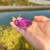 Tetera de Cristal para Ganar Dinero, Regalo de la Suerte, Adorno de Tetera de Cristal de Mahjong, Colorido de Año Nuevo