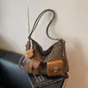 Bolso Tote de Gran Capacidad Transfronterizo para Mujer Otoño e Invierno 2026 Nuevo Mochila Retro con Estampado de Leopardo Bolso de Hombro de Gama Alta