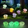 Musgo Micro Paisaje Lindo Hongo Luminoso Pequeño Jardinería Paisajismo Decoración DIY Accesorios Mini Escritorio Pequeños Adornos