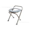 Silla de Inodoro de Acero Inoxidable para Ancianos Plegable Taburete de Inodoro para Mujeres Embarazadas Silla de Inodoro Móvil Simple