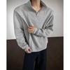 Sudadera de Chenilla con Cuello Alto Otoño 2025 Tendencia Retro Americana Diseño Básico Sudadera con Cuello Vuelta de Peso Pesado para Hombre