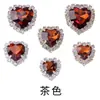Fábrica en stock suministro directo estilo amor cobre puro vidrio diamante accesorios de diamante cosidos a mano accesorios para el cabello hechos a mano por uno mismo materiales para ropa
