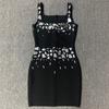 Europeo y Americano Verano Nuevo Sling Moda de Lentejuelas de Vendaje de Alta Gama Vestido de Verano para Mujer Vestido Guangzhou
