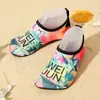 Zapatos de Playa para Niños Transfronterizos, Antideslizantes de Suela Blanda Estampados para Exteriores Acuáticos, Calcetines para Pisos de Deportes Interiores, Secado Rápido
