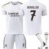 2526 Nova Camisa de Futebol Cavalo Real Camisa de Casa N°. 7 Ronaldo Não. 9 Mbappé Não. 10 Terno Infantil Adulto