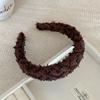 Alta pressão craniana superior Hair Hoop Hair Hoop Outono e inverno Nova Coreia do Sul Advanced Sense Light Luxo Elegante Headband Outgoing All-match Hair Accessories