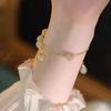 2025 Nuevo Brazalete de Perlas Campana de Jade Hetian Diseño Nicho Ins para Mujer Brazalete de Bendición de Alta Gama Lujo Accesible