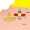 Accesorios para Joyería DIY de Astronauta Cohete Satélite Aleación Pendientes de Gota de Aceite Llavero con Banda de Goma Colgante Bolsa de Estudiante