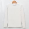 Camiseta Base Térmica de Manga Longa Cor Sólida Roupa Externa com Forro de Lã para Homens, Camisa Base para Pássaros de Alta Qualidade, Par