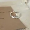 Anillo de moda minimalista cepillado de alta gama, versátil, de nicho, para mujer, nuevo accesorio para la mano con diseño de encaje, anillo abierto ajustable, lujo ligero