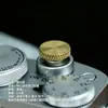 Botón de obturador plano estilo mochilero, moleteado, adecuado para botones de obturador de cámaras Fujifilm, Leica, Panasonic y Olympus
