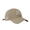 Gorra de Béisbol Casual Nueva de Primavera Verano Bordado Inglés Personalizado Estilo Coreano Simple Versátil Adelgazante de Rostro Protección Solar Gorra de Pico