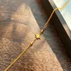Pulsera Transfronteriza Europea y Americana para Mujer estilo ins Nicho Circonita Alta Retención de Color Joyería de Mano Simple Hexagonal Estrella Cuentas Doradas Accesorios