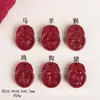 Colar Pingente Budista Queimando Zodíaco Cinnabar da Fidelity Pingente de Ouro Roxo de Alto Teor Areia Dourada Pingente dos Oito Deuses Guardiões