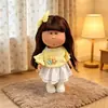 Ropa solo España Mia 30cm Muñeco Papa Ropa Figura Rosa Suave Amarillo Flores Pequeñas Vestido de Gasa Set