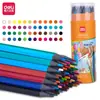 Lápiz de color borrable Deli 7073 24 goma de borrar con cabeza de cinta sin madera para pintar para estudiantes niños pintado a mano