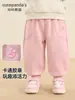 Pantalones de forro polar Kaka Panda para niños, pantalones deportivos para niños, ropa de invierno, pantalones largos cálidos de invierno para niñas, pantalones modernos para bebés y niños