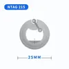 Etiquetas NFC Adhesivas en Stock Adhesivos Wet Inlay Etiquetas Electrónicas NFC Chip Ntag213 Transparente Ntag215