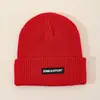 Gorro Nuevo Estilo Otoño e Invierno con Parche Bordado Redondo, Gorro de Punto de Moda para Hombres y Mujeres, Gorro Cálido Versátil, Gorro de Invierno de Marca de Moda para Mujeres