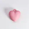 Tinta de borracha fosca acrílica 36x 32mm pingente de amor diy chaveiro telefone caso pingente acessórios material bolsa