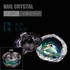 Novo colorido AB Crystal Cup nail art copo de cristal de vidro com tampa colorido Crystal Cup colorido Crystal Cup