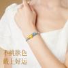 Pulsera de cuerda roja tejida a mano DIY para niños y bebés, productos semiacabados, pulsera de cuentas de la suerte para llevar, nudo de melocotón para hombres y mujeres