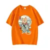 Camiseta de Manga Corta de Color Sólido Estampado Cómoda y Transpirable Mismo Estilo para Hombres y Mujeres Tendencia de Verano Algodón Puro Cuello Redondo Pulóver Directo de Fábrica