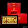 Ano Novo do Carneiro Nota de Ouro de 100 Yuan Acrílico Folha de Ouro Nota Comemorativa Conjunto de Envelopes Vermelhos Banco de Seguros Tráfego Direção Presente Atacado