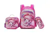 Nueva Mochila Escolar de Dibujos Animados Kpop Sudamericana de Comercio Exterior Set de Tres Piezas Mochila Ultra Ligera Impermeable