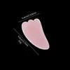 Suministro Transfronterizo de Raspador Masajeador de Cristal Rosa Natural, Tabla Raspadora Gua Sha de Cuerno de Cristal, Herramienta de Masaje de Puntos de Acupuntura, Herramientas Meridianas al por Mayor