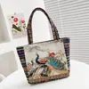 Comercio Exterior al por Mayor Nuevo Bolso Étnico de Elefante Matai para Mujer Bolso de Mano Simple para el Trabajo Bolso de Lona Bordado Bolso Pequeño Transfronterizo