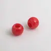Pulseira de Acrílico com Contas Redondas de Furo Grande Estilo Chinês de Duas Cores Imitação de Jade Pulseira Flor para Sapato Balde de Contas Acessórios de Joias DIY para Roupas