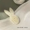 Presilha de cabelo de pérola sintética para franja e testa, presilha para franja, presilha bb, grampo reto popular, novo modelo de acessório de cabelo 2026